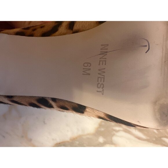 Nine West Womens 6M Leopard Print Stiletto Heels Office Professional - Picture 5 of 7